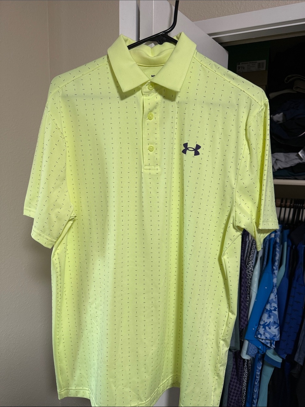 Under Armour Men’s Neon Yellow Golf Polo
